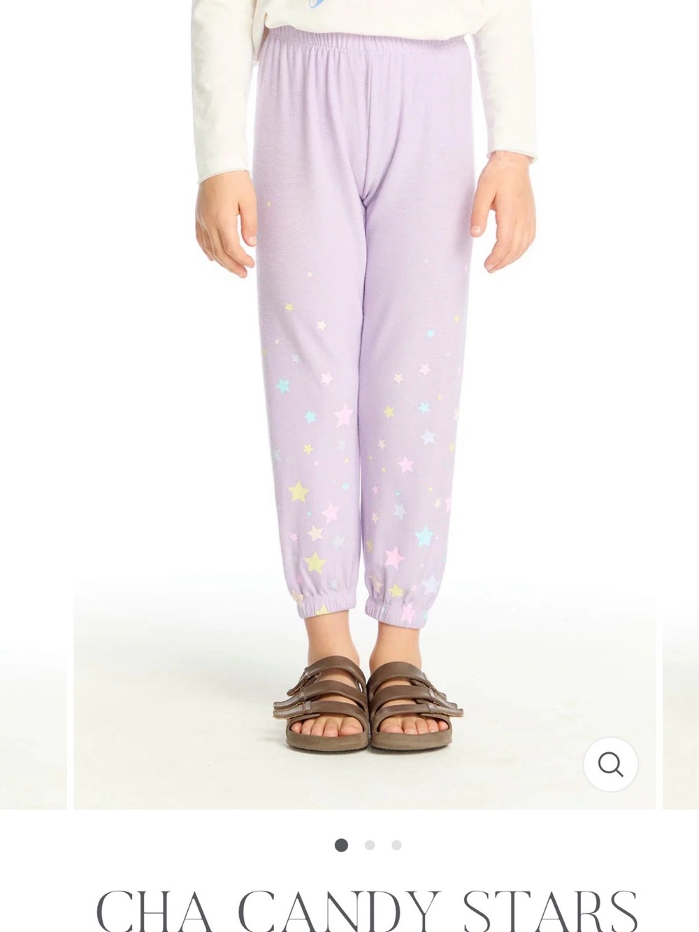 Chaser Lavender Star Print Kids Hoodie Jumpsuit with Pastel Stars - Picture 8 of 8